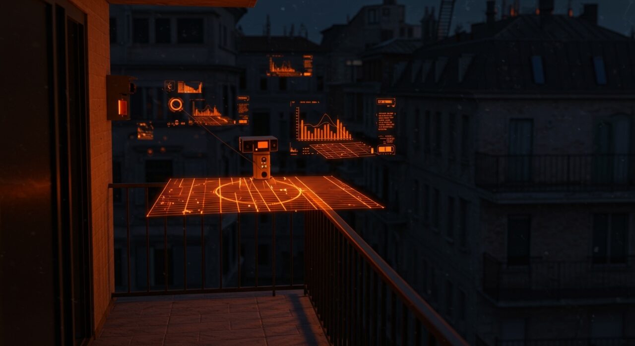 Tecnología LIDAR aplicada a la viabilidad de paneles solares en balcones urbanos, impulsando la energía renovable mediante soluciones SaaS.