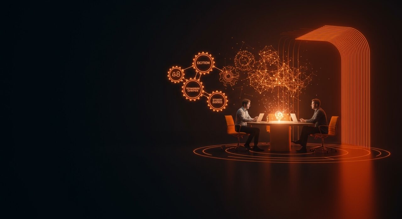 Representación visual del I Summit IA 2026 Madrid con conceptos de automatización y soberanía tecnológica para startups.