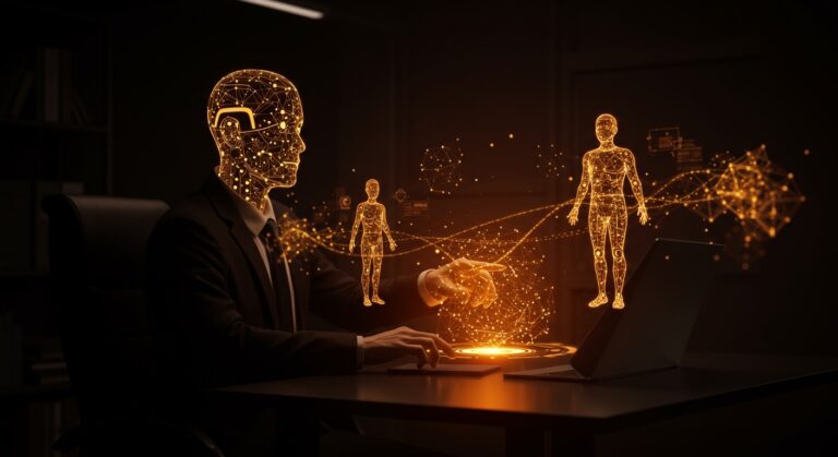 Adopción de IA empresarial en 2026: trabajadores digitales y agentes inteligentes transformando el modelo híbrido de las compañías.