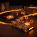 Founder utilizando agentes de IA para prototipar una herramienta de sueño, representando la rapidez del desarrollo tecnológico con IA.