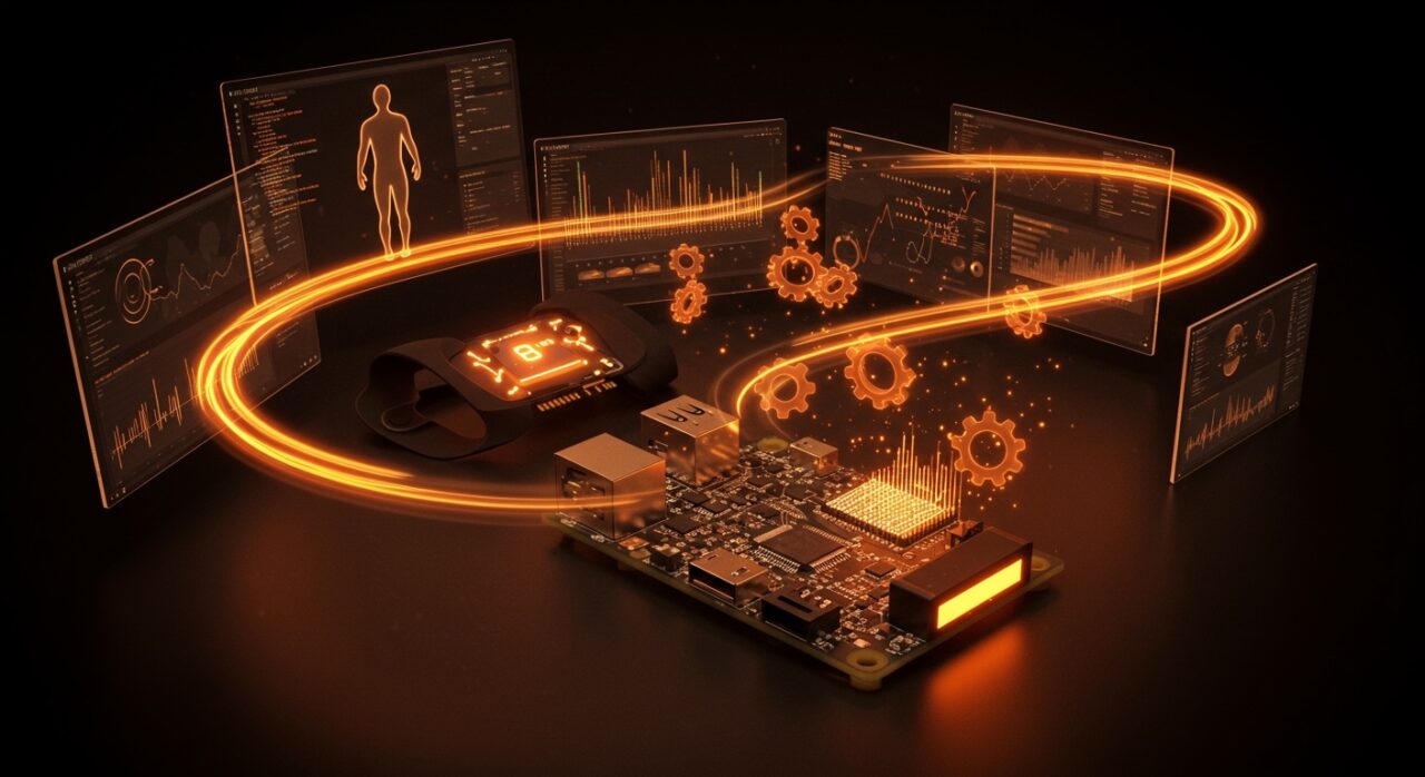 Founder utilizando agentes de IA para prototipar una herramienta de sueño, representando la rapidez del desarrollo tecnológico con IA.