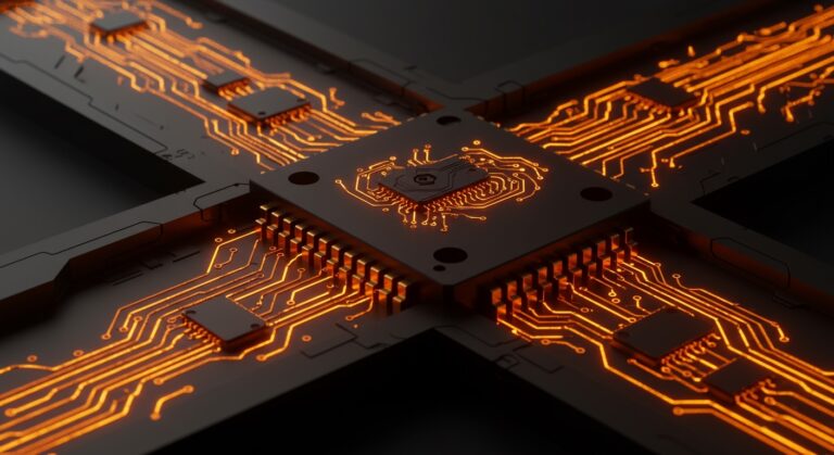 Representación visual de cuellos de botella en la infraestructura de IA y escasez de chips para startups tecnológicas.