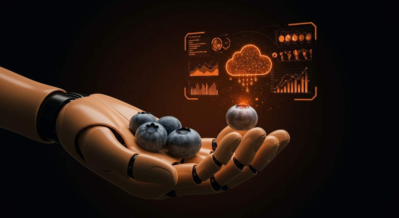 Reporte digital de INIA Chile sobre arándanos utilizando IA y sensores para optimizar la exportación agrícola en agrotech.