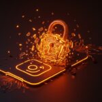 Representación conceptual de la pérdida de cifrado en Instagram DMs y riesgos de privacidad de datos para startups.