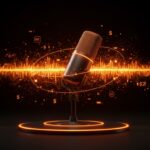 Micrófono JBL EasySing Mic Mini con IA para creadores de contenido, representando el crecimiento del hardware en la creator economy.