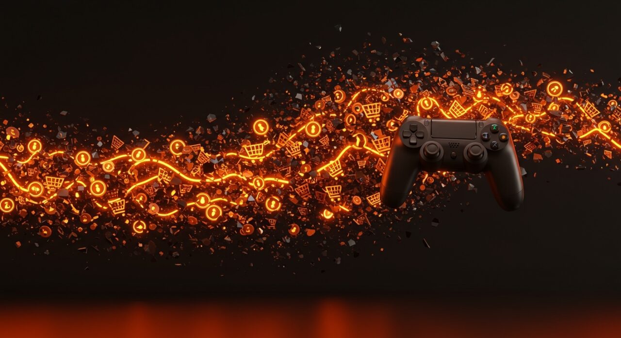 Concepto visual de demanda masiva y escasez de hardware tecnológico, representando el lanzamiento exitoso del Steam Controller.
