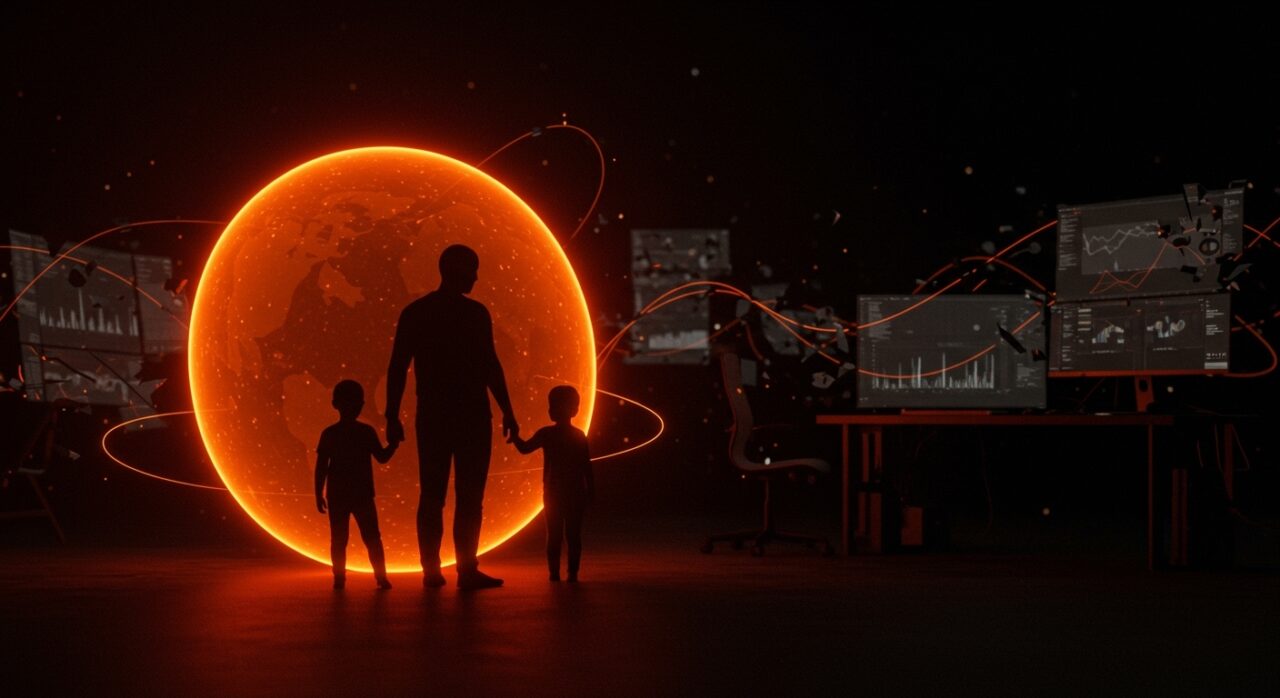 Concepto de salud mental y equilibrio parental en el entorno startup para evitar el burnout, modelo Madre Beta 2026.
