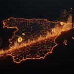 Representación visual del impacto económico de la IA generativa y la automatización del trabajo en España para 2030.