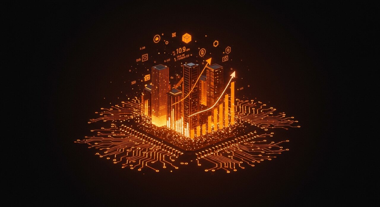 Representación visual de Medellín como el hub tecnológico líder de LatAm con un mapa digital de startups y crecimiento exponencial.