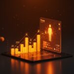 Representación conceptual de Meta AI en Threads para startups, mostrando crecimiento de engagement y automatización de contenido.