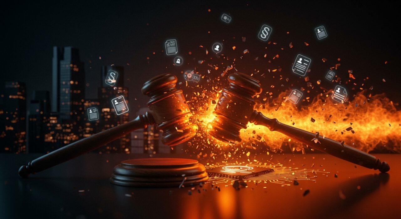 Disputa legal entre Meta y Ofcom sobre el Online Safety Act, representando el desafío del cumplimiento legal para startups en el Reino Unido.