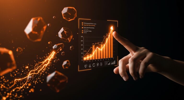 Representación visual de métricas clave para Series A 2027, enfocada en Venture Capital y fundraising para startups.