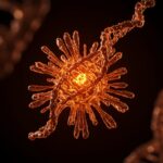 Microreactor de células sintéticas basado en ADN, representando la próxima frontera de la biotecnología deeptech y nanomedicina en 2026.