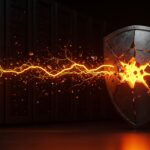 Representación conceptual de vulnerabilidades zero-day de Microsoft y ciberseguridad para startups en entornos digitales.