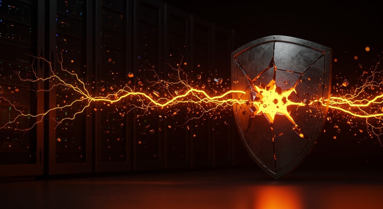 Representación conceptual de vulnerabilidades zero-day de Microsoft y ciberseguridad para startups en entornos digitales.