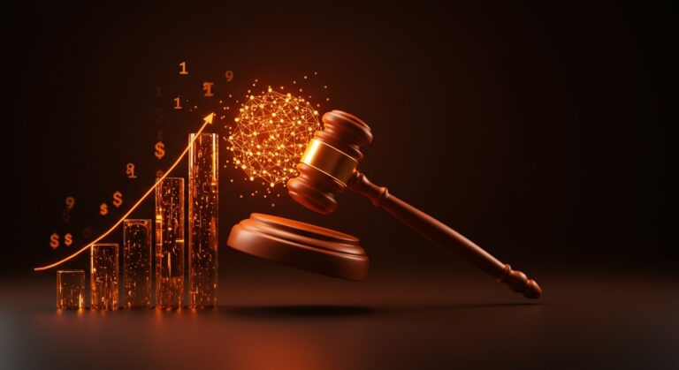Crecimiento de MisCausas.io en LegalTech LATAM, representando la intersección entre inteligencia artificial, financiamiento de startups y el sector legal regulado.