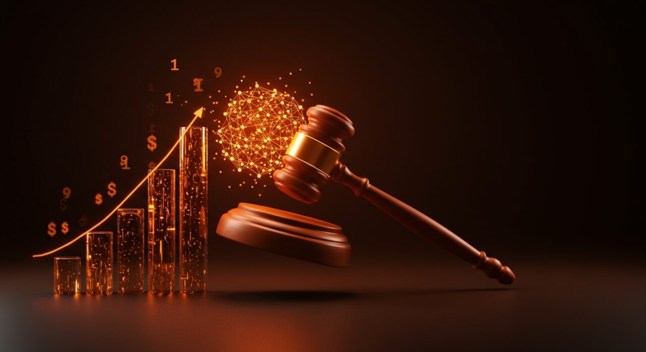 Crecimiento de MisCausas.io en LegalTech LATAM, representando la intersección entre inteligencia artificial, financiamiento de startups y el sector legal regulado.