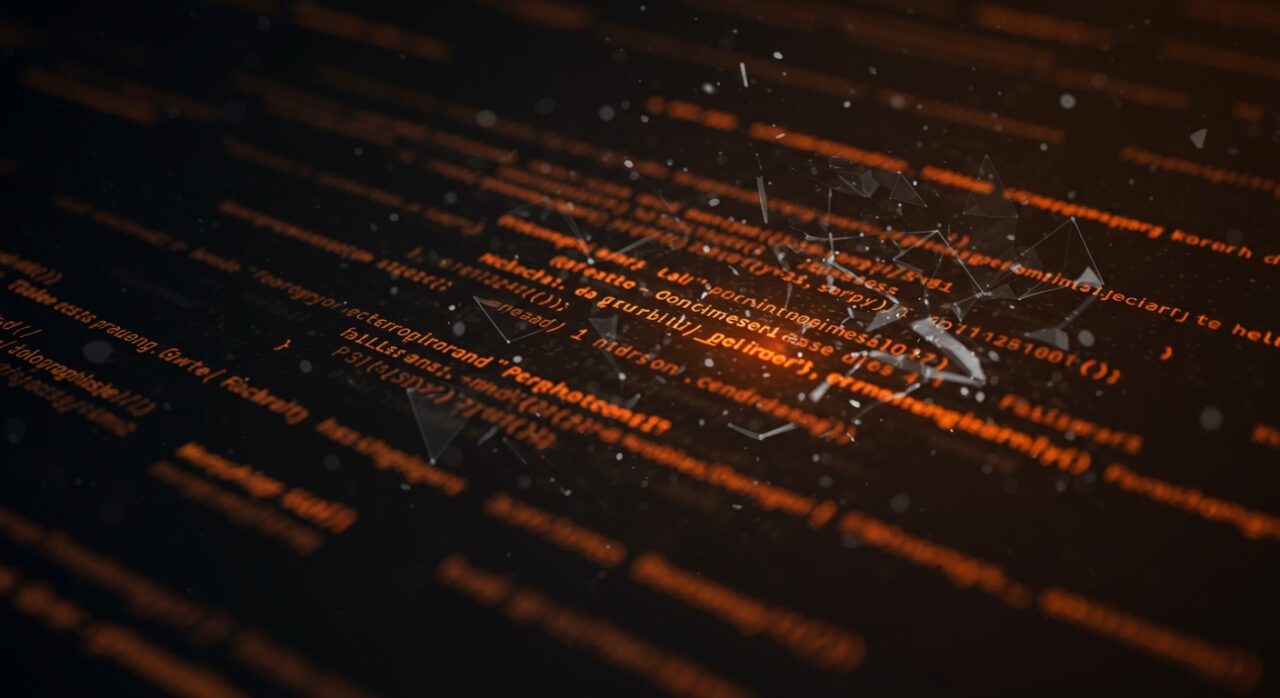 Representación conceptual de auditoría de seguridad de software con IA y detección de vulnerabilidades en código curl.