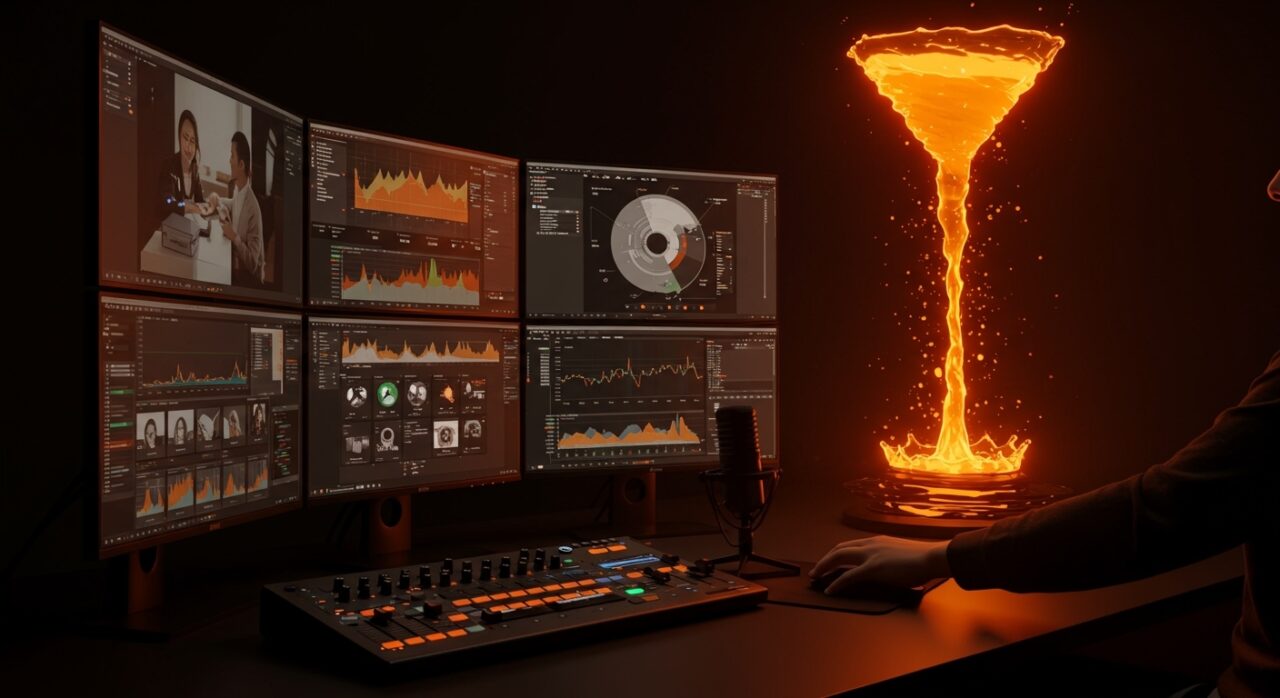 Configuración de OBS Studio para streaming en vivo en startups, enfocada en crecimiento de funnel y retorno de inversión.