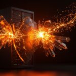 Representación visual de OpenAI Daybreak protegiendo un núcleo de datos digital mediante parches de seguridad preventivos con IA.
