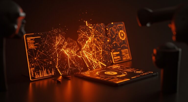 Interfaz futurista de ciberseguridad IA mostrando restricciones tras conflicto entre OpenAI GPT-5.5 Cyber y Anthropic en el ecosistema startup.