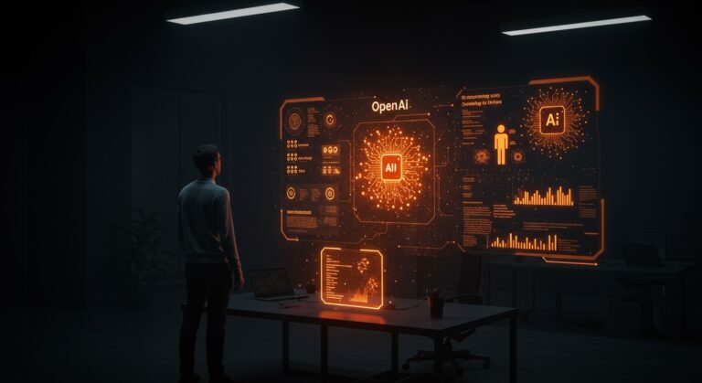 OpenAI liderando el mercado de agentes de código según Gartner 2026, representando la evolución de la inteligencia artificial en el desarrollo de software para startups.