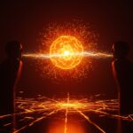 Representación conceptual del conflicto legal entre Elon Musk y OpenAI sobre la gobernanza de la inteligencia artificial.