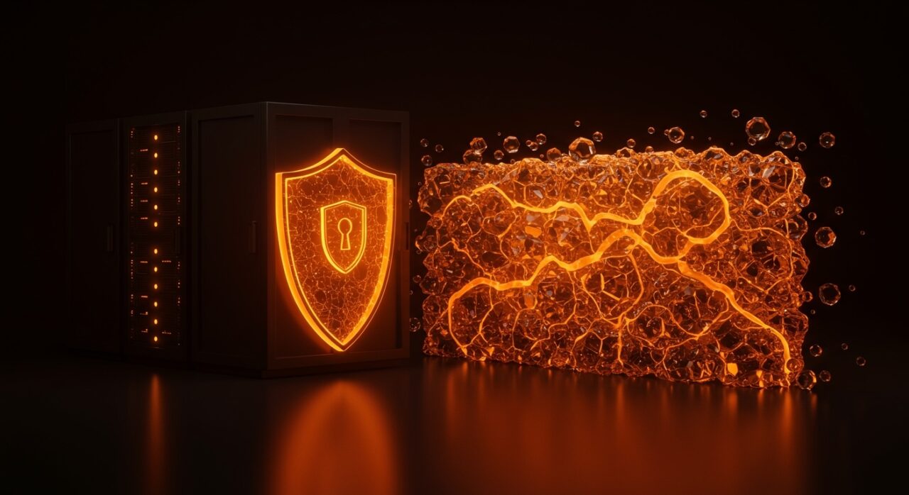 Infraestructura de ciberseguridad para startups con OpenBSD 7.9, mostrando protección de datos avanzada.