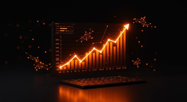 Crecimiento exponencial de startup SaaS analizando el caso de éxito de Peec AI y su escalabilidad en IA marketing.