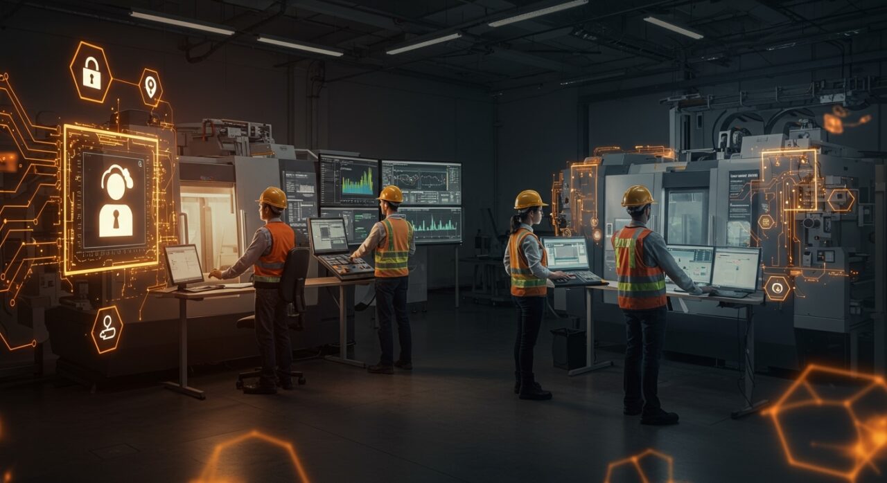 Gestión segura de máquinas y personal en automatización industrial con plataforma MYZEL de Pilz destacada en entorno digital e Industria 4.0.