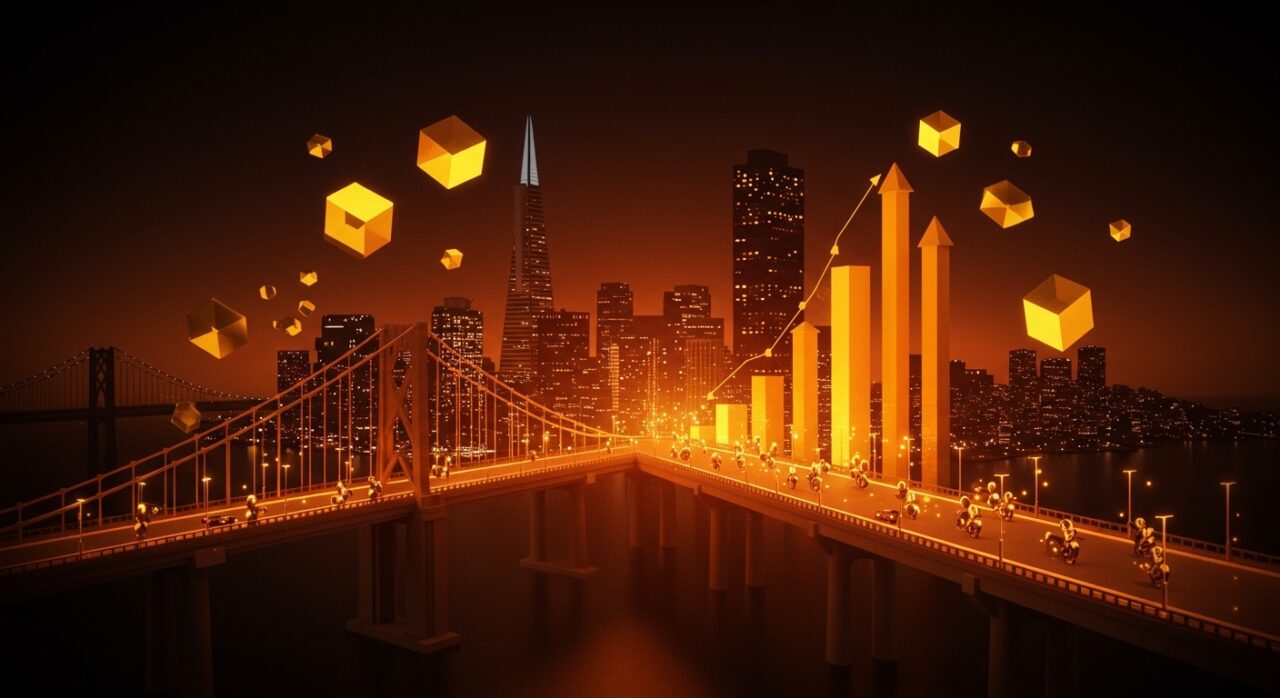 Representación conceptual de startups latinoamericanas levantando capital de riesgo en Silicon Valley con Pygma PY9.