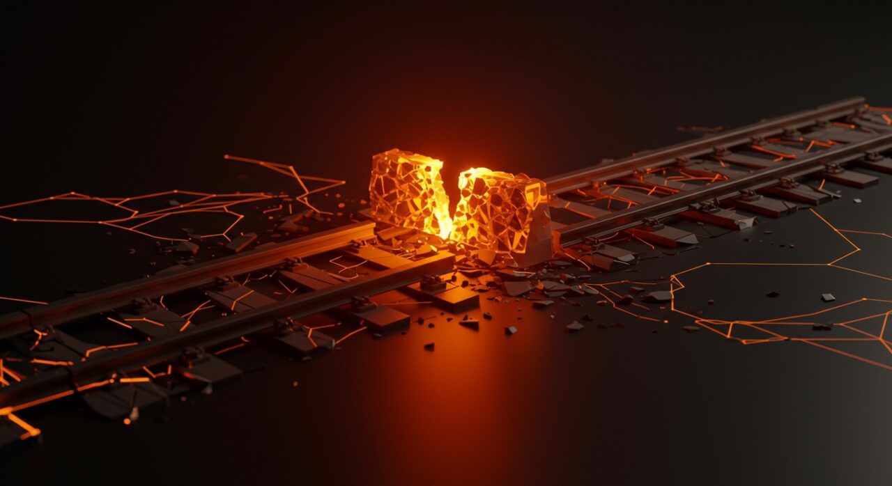 Ilustración conceptual sobre el riesgo de vendor lock-in y la dependencia de proveedores cloud en startups tras la caída de Railway.