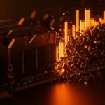 Módulos de memoria RAM DDR5 falsificados y originales bajo luz contrastada, representando la crisis de suministros y hardware para startups.
