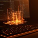 Emulador de terminal Ratty renderizando gráficos 3D mediante GPU para desarrolladores, concepto de innovación en herramientas de desarrollo.