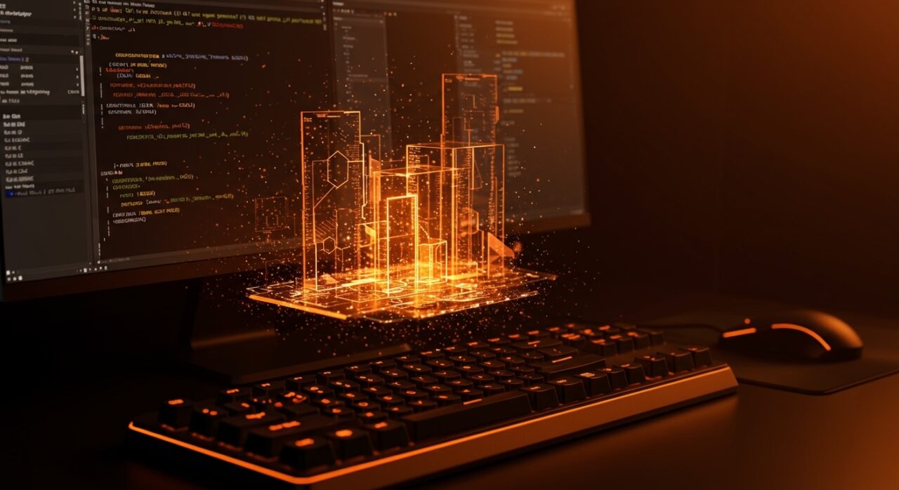 Emulador de terminal Ratty renderizando gráficos 3D mediante GPU para desarrolladores, concepto de innovación en herramientas de desarrollo.