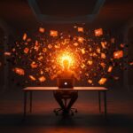 Emprendedor recuperando el enfoque y deep work mediante la gestión de notificaciones digitales en un entorno de startup.