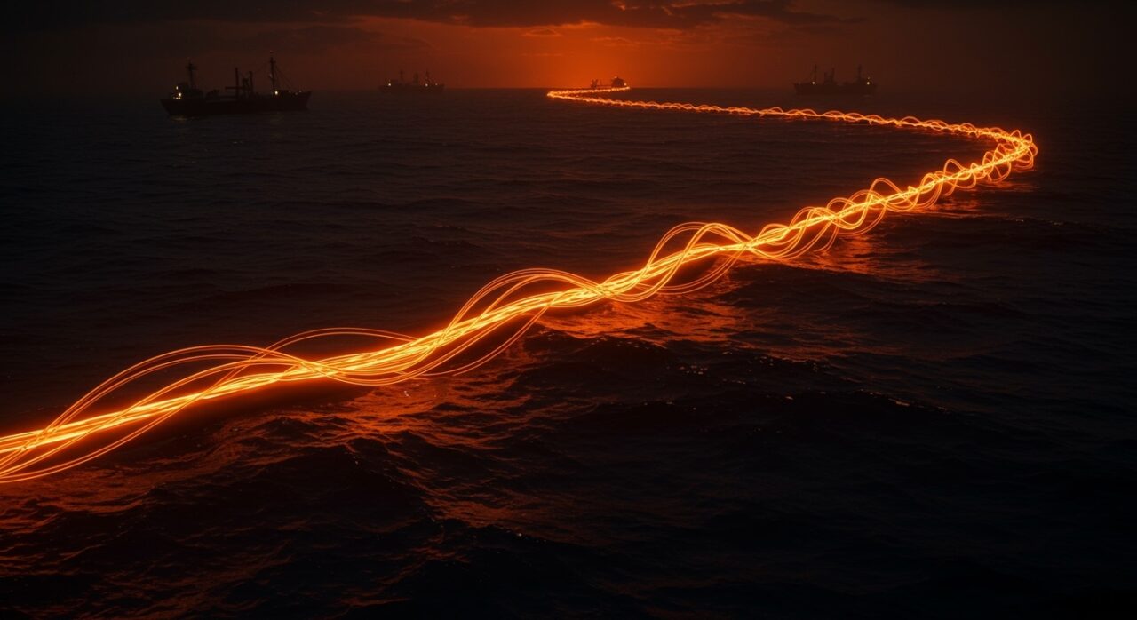 Riesgos geopolíticos para startups por cables submarinos en el Estrecho de Ormuz y ciberseguridad.