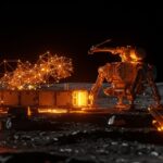 Robot albañil de 100kg para la misión Chang'e-8 de China, revolucionando la automatización espacial y la tecnología deeptech lunar.