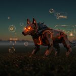 Robot Monster Wolf de Ohta Seiki para automatización agrícola en Japón, protegiendo cultivos contra ataques de osos.