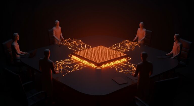Acuerdo salarial en Samsung por beneficios de chips de IA, representando la gestión de talento y el futuro del trabajo tecnológico.