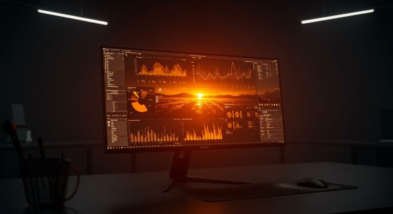 Monitor Samsung Odyssey G8 6K para setups de productividad y gaming de alto rendimiento en entornos startup.