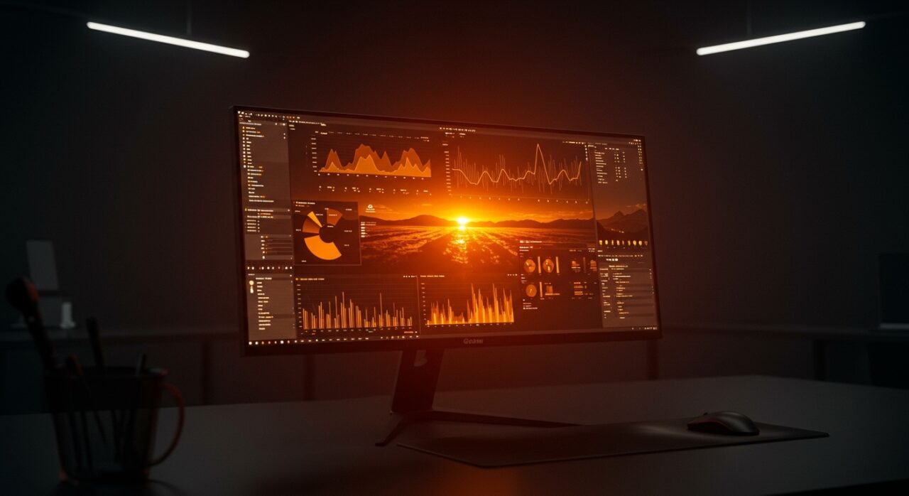 Monitor Samsung Odyssey G8 6K para setups de productividad y gaming de alto rendimiento en entornos startup.