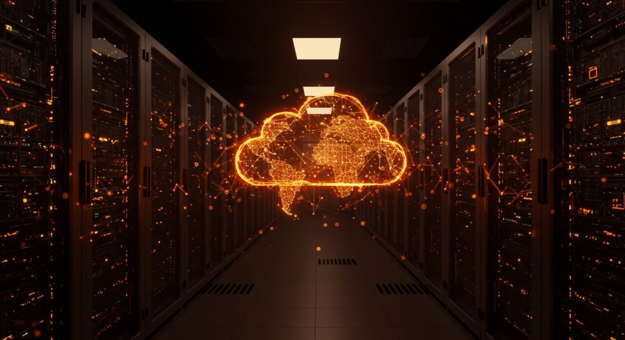 Infraestructura digital de data centers en India, representando el crecimiento de Schneider Electric y oportunidades para startups cloud.