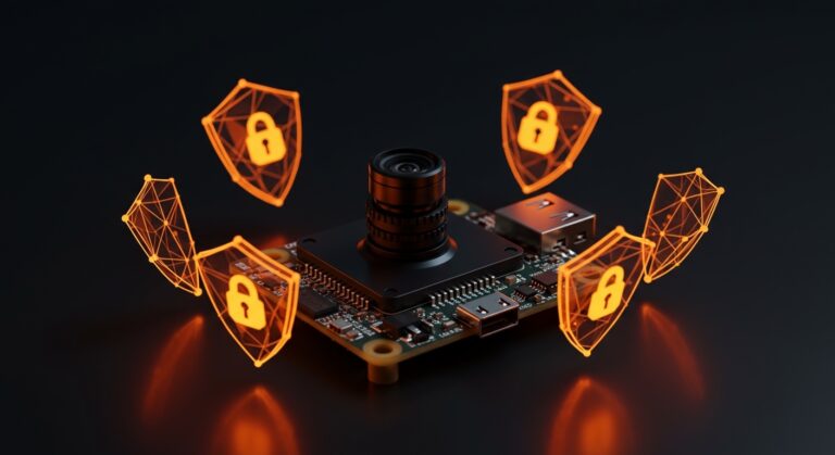 Sistema de seguridad doméstica Secluso con cifrado E2EE para Raspberry Pi, destacando privacidad y tecnología open-source.