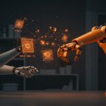 Modelo de negocio de la startup Shift: intercambio de servicios de limpieza por datos de entrenamiento para robots IA.