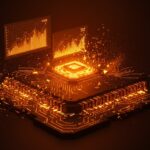 Representación conceptual de la reducción de financiamiento de SoftBank para OpenAI, simbolizando la volatilidad de las valoraciones de IA y el mercado de funding.