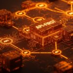 Representación visual de software a medida y arquitectura API-First como ventaja competitiva para startups en 2026.