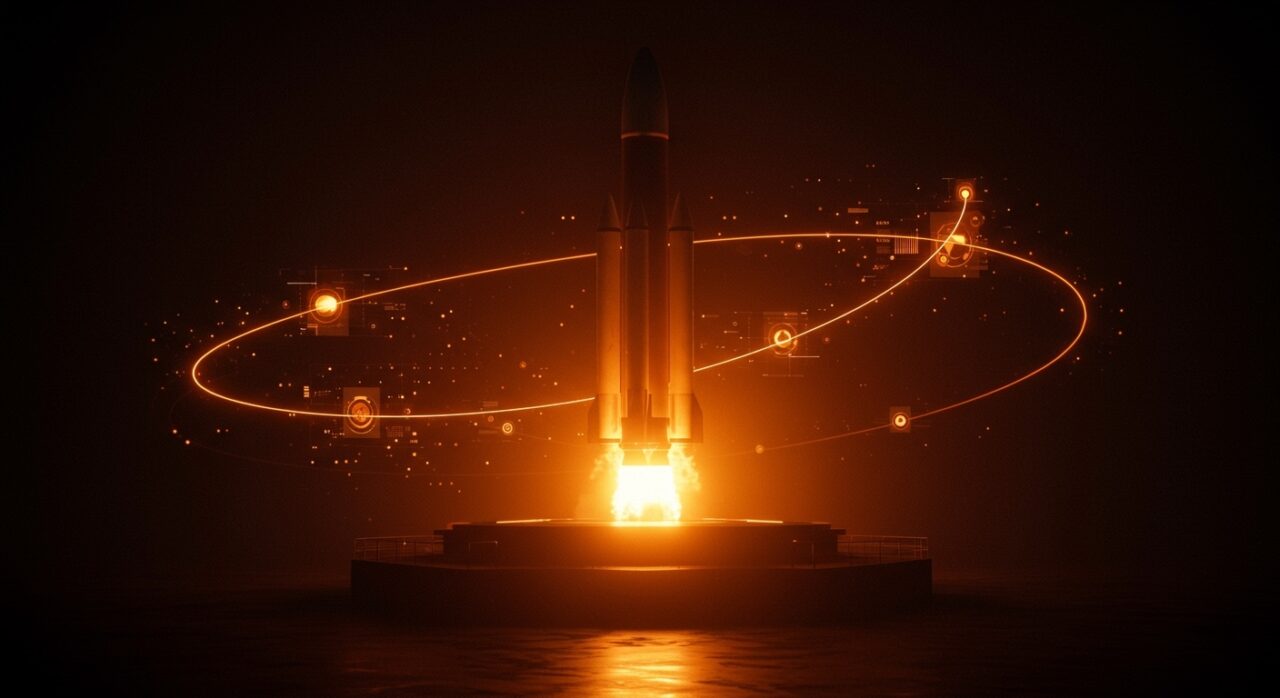 Lanzamiento de SpaceX Starship V3 representando la innovación tecnológica y oportunidades para startups deeptech en el sector aeroespacial.