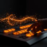 Stream Deck optimizando el flujo de trabajo de un emprendedor, simbolizando la automatización y la productividad en una startup.