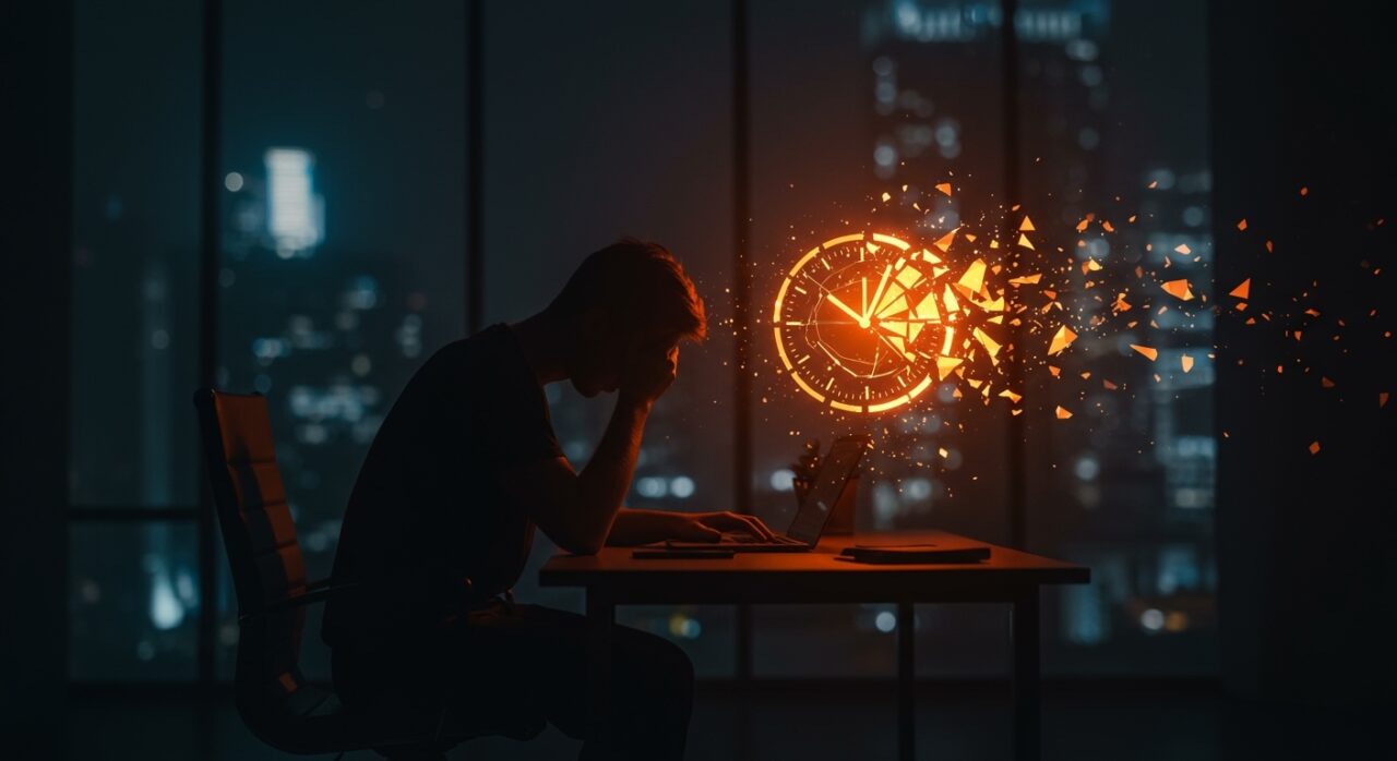 Impacto del sueño fragmentado en la productividad y toma de decisiones de los fundadores de startups.